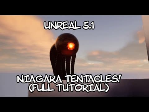 Unreal Niagara - Tentacle effect with physics simulation (FULL TUTORIAL) thumbnail