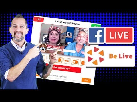 How to stream 2 person interviews on Facebook Live using the BeLiveTV app thumbnail