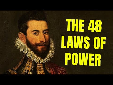 The 48 Laws of Power by Robert Greene (Best Book Summary) thumbnail