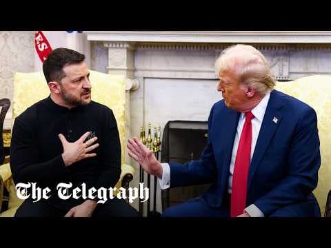 Full argument: Trump-Zelensky White House meeting descends into shouting match thumbnail