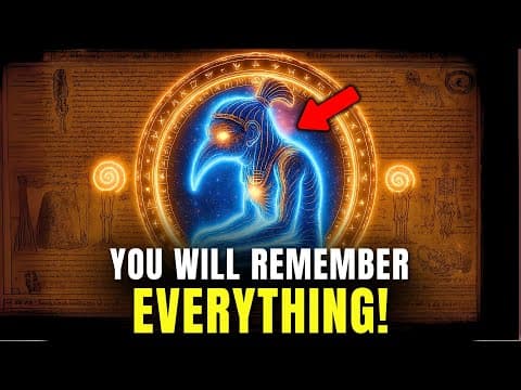 Thoth’s FORBIDDEN TECHNIQUE that makes your SOUL remember WHO YOU REALLY ARE thumbnail