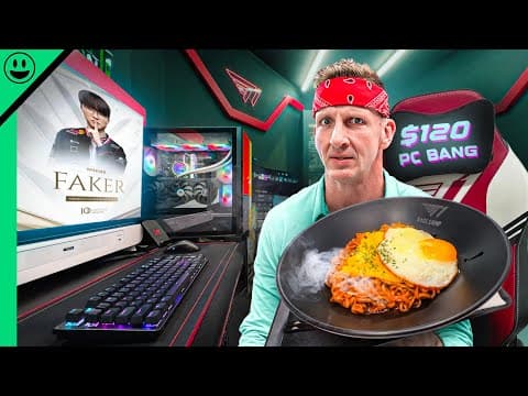 $10 vs $120 Korean PC Bang Food!! thumbnail