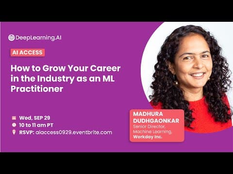 Grow Your Career in the Industry as an ML Practitioner thumbnail