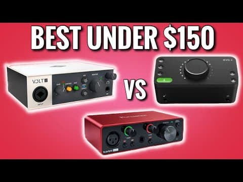 TOP 3 BEST AUDIO INTERFACES UNDER $150 thumbnail