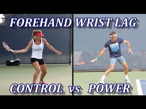 Tennis Forehand Wrist Lag Comparison - Federer vs Halep thumbnail