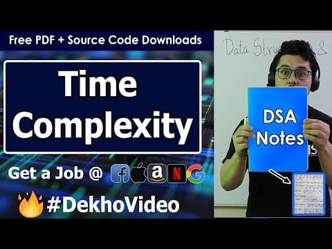 Time Complexity and Big O Notation (with notes) thumbnail