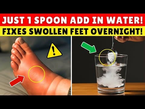 7 Bedtime Fixes That Drain Foot Swelling Overnight | Senior Health Tips thumbnail