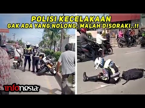 RAKYAT SUDAH MUAK...? Polisi Kecelakaan, Warga Justru Sorak-Sorai di TKP thumbnail