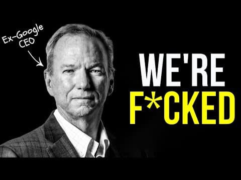 "We've Lost Control" - Eric Schmidt WARNS About What's Coming in 2026 thumbnail