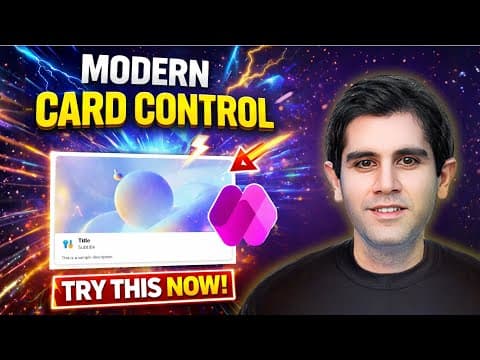 Power Apps Modern Card Control – Build Stunning Responsive Cards in Minutes 🔥 thumbnail