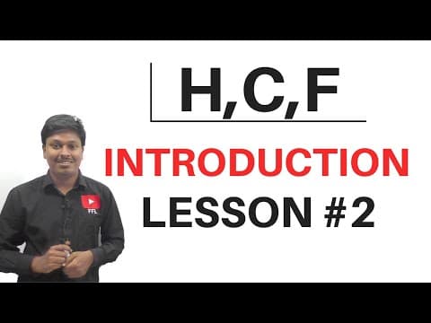 HCF (Highest Common Factor) || Introduction || Lesson-2 thumbnail