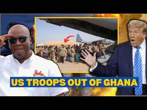 Ghana President responds to Trump repatriation of Black Americans by asking US troops to leave. thumbnail