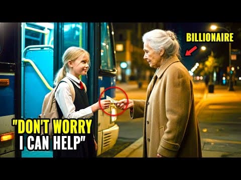Maid's Daughter Paid Bus Fare for an Old Lady, Unaware She's a Billionaire—Her Response Shocked All thumbnail