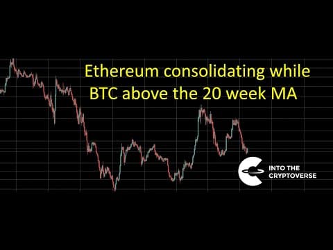 Ethereum remaining cautious until Bitcoin confirms the 20 week MA thumbnail