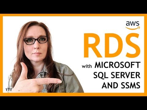 Basics of Amazon/AWS’s Relational Database Service (RDS) with Microsoft SQL Server and SSMS thumbnail