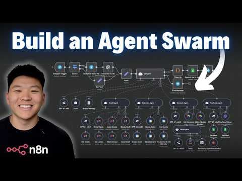 How to Build AI Agent Swarm in n8n thumbnail