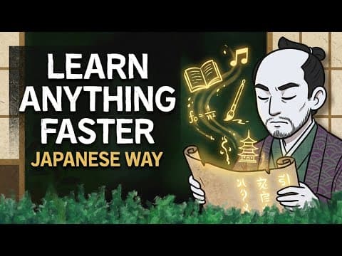 The Ancient Japanese Secret to Learn Anything 10x Faster (Shuhari) thumbnail