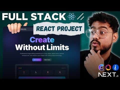Full Stack React Project ( AI Photo Editor  ) - Next JS, Fabric.js, Tailwind, ImageKit, Shadcn UI 🔥🔥 thumbnail