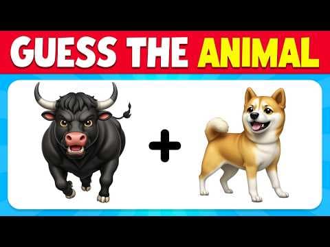 Guess The Animal By Emoji | Animal Emoji Quiz thumbnail