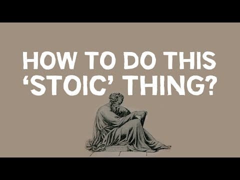 How to Apply Stoicism in Daily Life? thumbnail