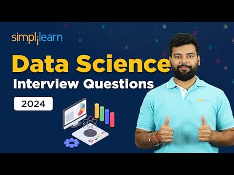 Data Science Interview Questions | Data Science Interview Questions And Answers | Simplilearn thumbnail