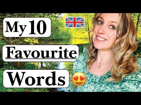Another 10 LOVELY words!! | Advanced | British English | British Accent (Modern RP) thumbnail