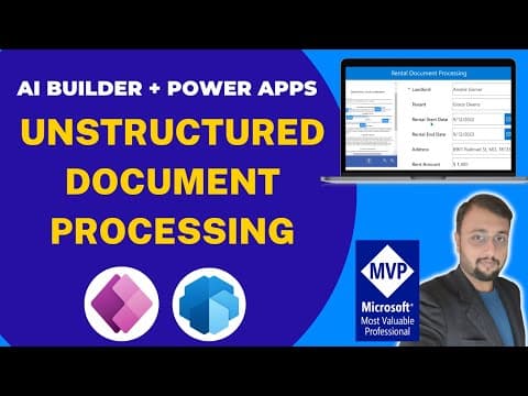 Unstructured Document Processing with Power Apps and AI Builder thumbnail