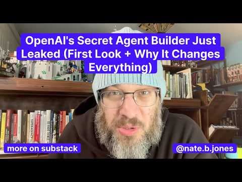 OpenAI's Secret Agent Builder Just Leaked (First Look + Why It Changes Everything) thumbnail