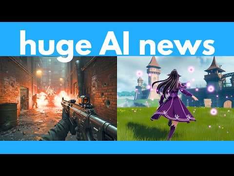 Realtime AI video games, OpenAI goes open source, ultra fast AI video, Claude 4.1, full storybooks thumbnail