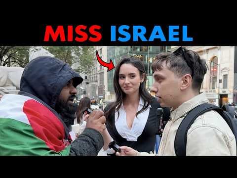 I Crashed a Palestine Protest with Miss Israel thumbnail