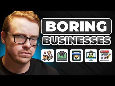 5 Boring But PROFITABLE Online Businesses For Beginners thumbnail
