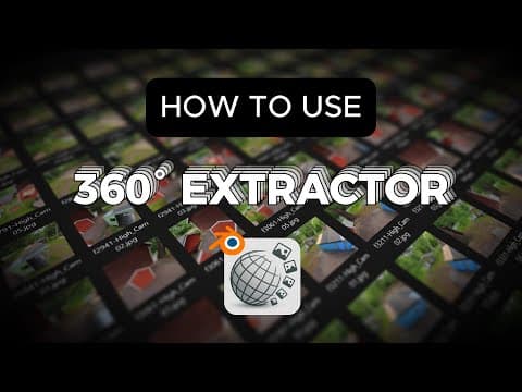 How to Extract images from 360 videos with this Blender add-on. thumbnail