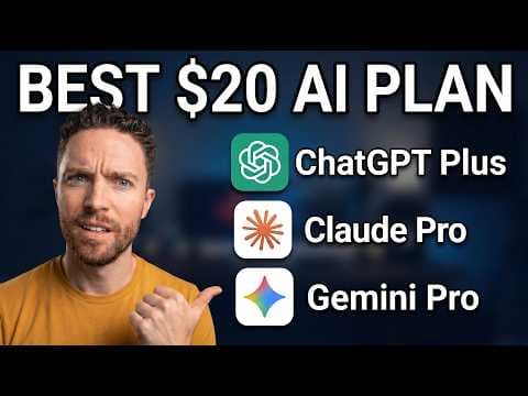 Which $20 AI Plan Is Best for Your Workflow? thumbnail