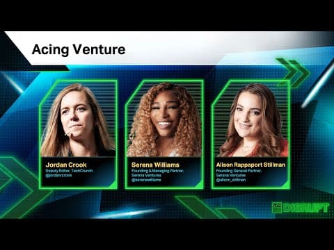 Serena Williams On Acing Venture After Pro Tennis thumbnail