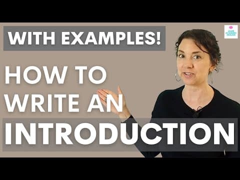 How to Write an INTRODUCTION for an Essay in English with Examples! thumbnail
