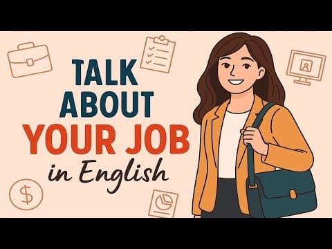 Talk About Your Job in English | What Do You Do? | Real Conversations thumbnail