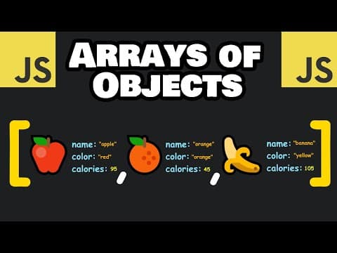 How to Work With Arrays of Objects in JavaScript thumbnail