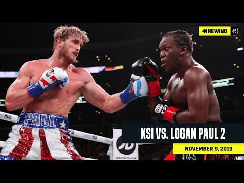 FULL FIGHT | KSI vs. Logan Paul 2 (DAZN REWIND) thumbnail