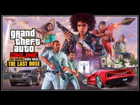 🔴 GTA ONLINE "The Last Dose" DLC LAUNCH STREAM! (Playing All Missions) thumbnail