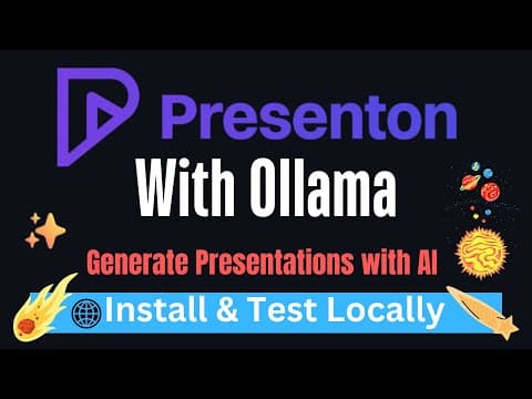 Presenton with Ollama - Open-Source AI Presentation Generator - Install Locally thumbnail
