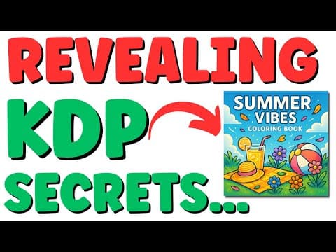 The SECRET to Selling A.I Coloring Books on Amazon KDP... thumbnail