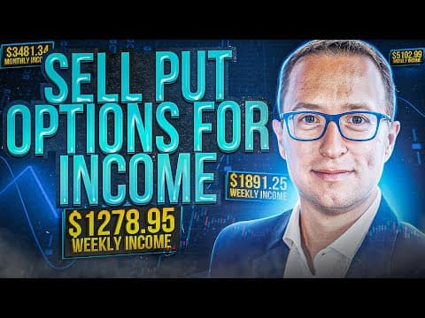 Selling Put Options: How To Earn Consistent Income Each Week Or Month! thumbnail