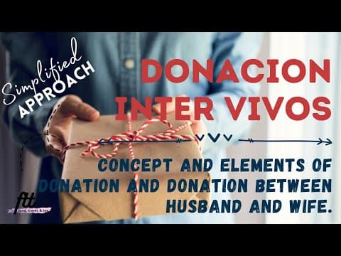 [TOPIC 21] CONCEPT OF DONATION | Elements and Void Donations thumbnail