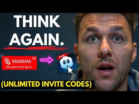 They Tried to Hide This SORA 2 Cashflow Method… Manus 1.5 Just Blew It Open (FREE INVITE CODES) thumbnail