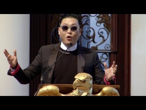 "Gangnam Style" Singer PSY Visits Harvard thumbnail