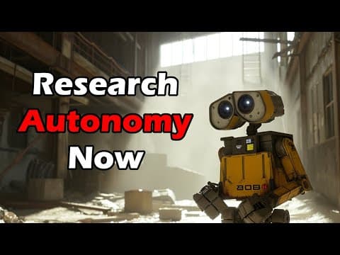 We need to research Full Autonomy RIGHT NOW - A call to action for OpenAI and others - Reduce X-Risk thumbnail