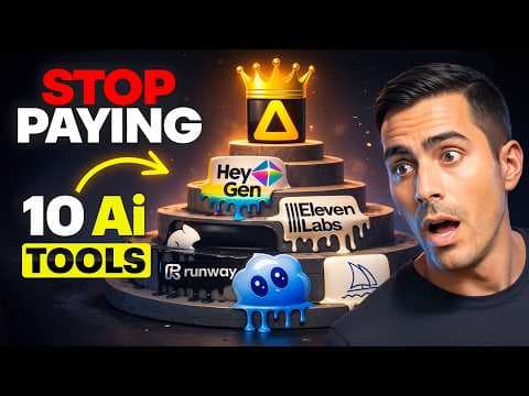 STOP PAYING: 10 AI Tools → 1 Workflow (Artlist AI Toolkit) thumbnail