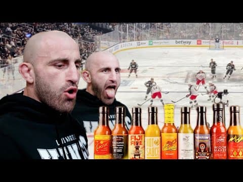 Alexander Volkanovski Knocks OUT the Hot Ones Challenge at the L.A. Kings thumbnail