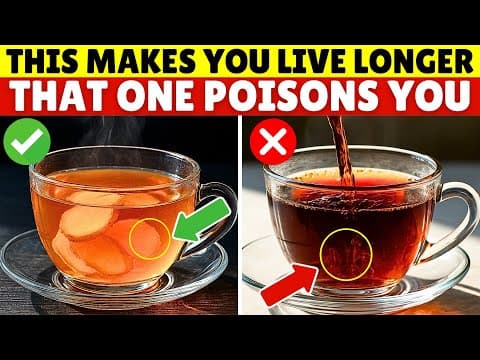 Over 60? 4 DANGEROUS Teas You Should NEVER Touch and 4 You MUST Drink | Senior Health Tips thumbnail
