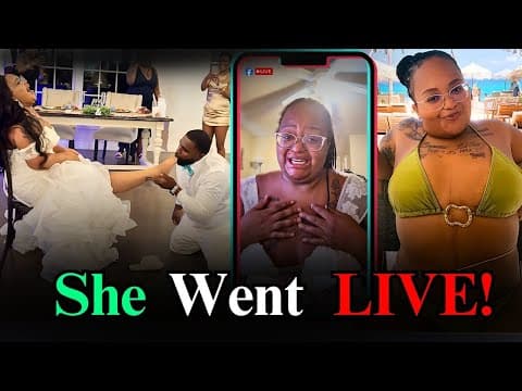She Wore Her WEDDING Dress & Went LIVE After Finding Out Her Husband CHEATED For 7 Months! thumbnail